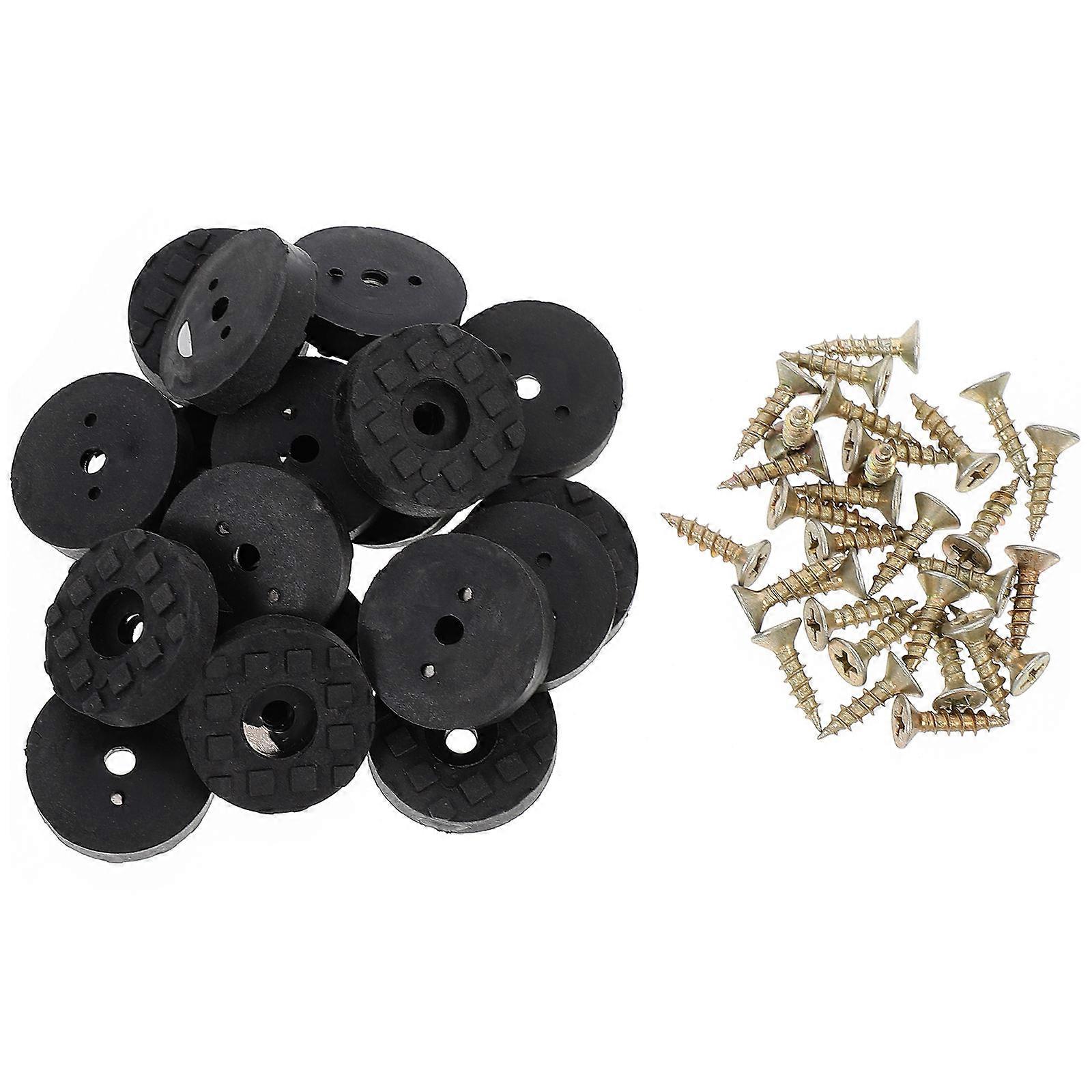 Square Chair Leg Pads For Height Adjustment And Buffering Effect Suitable For Home And Shop Use 28 Sets