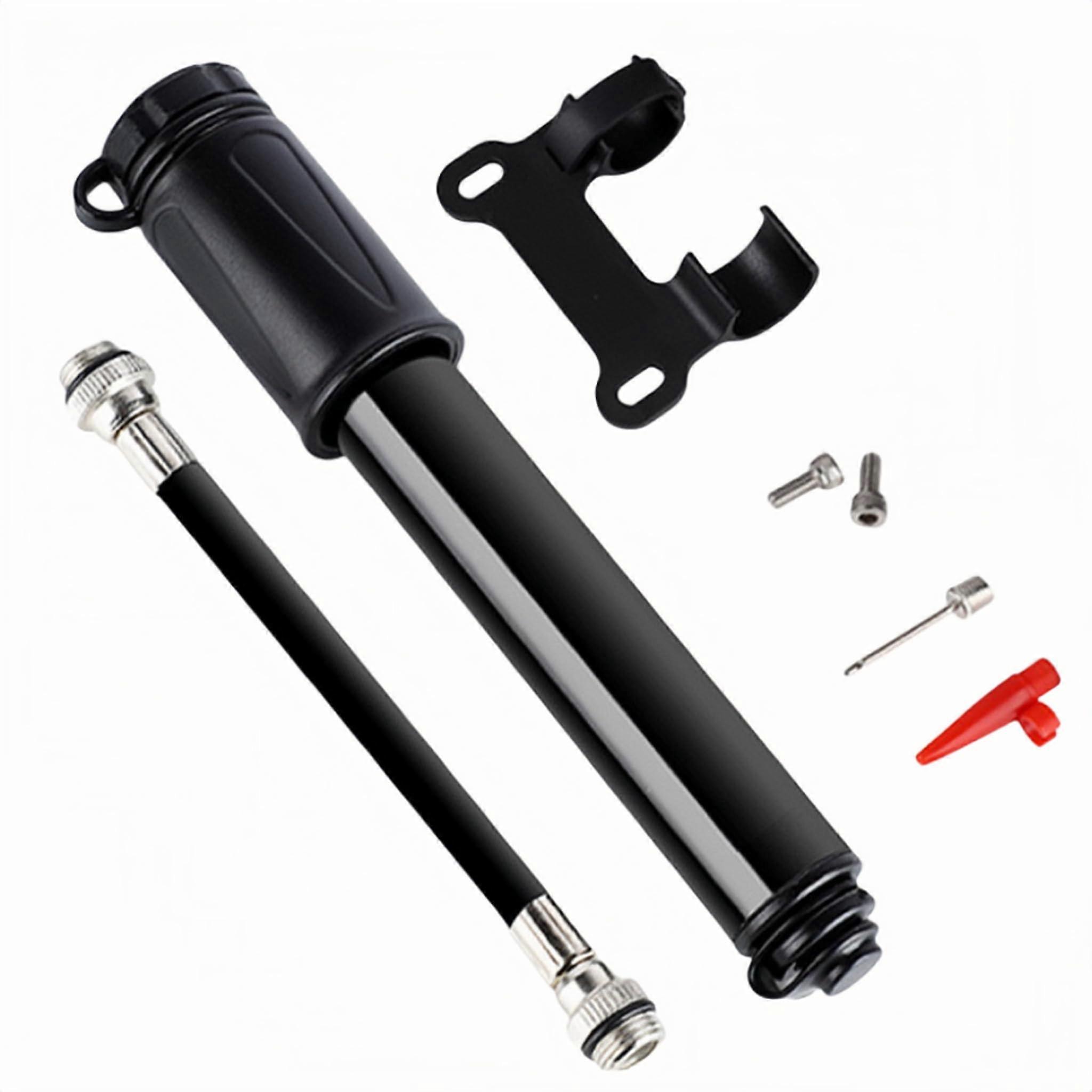 Bicycle Pump - Portable Mini Aluminum Alloy Tyre Inflator, Fast Inflation for Presta & Schrader Valves