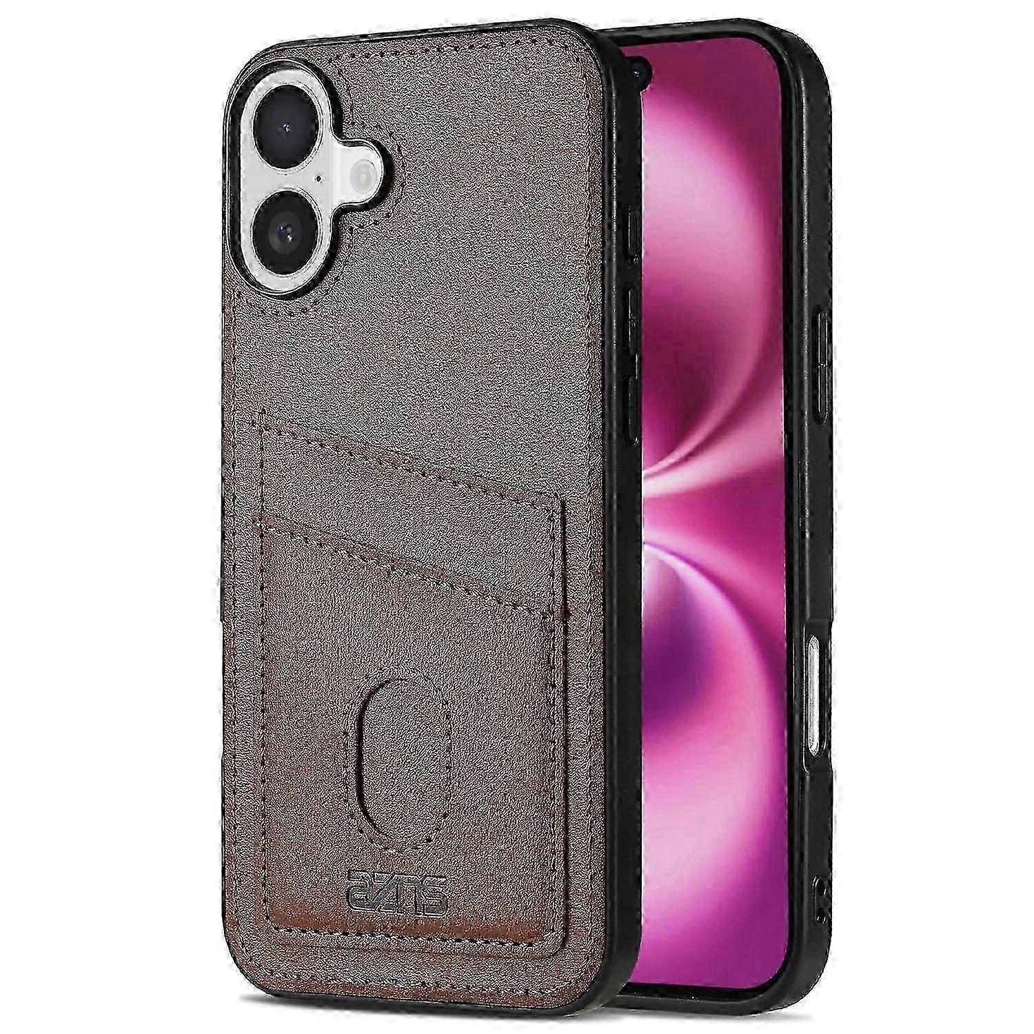 Calf Texture Anti-Drop PU+TPU Phone Case for Iphone iPhone 16