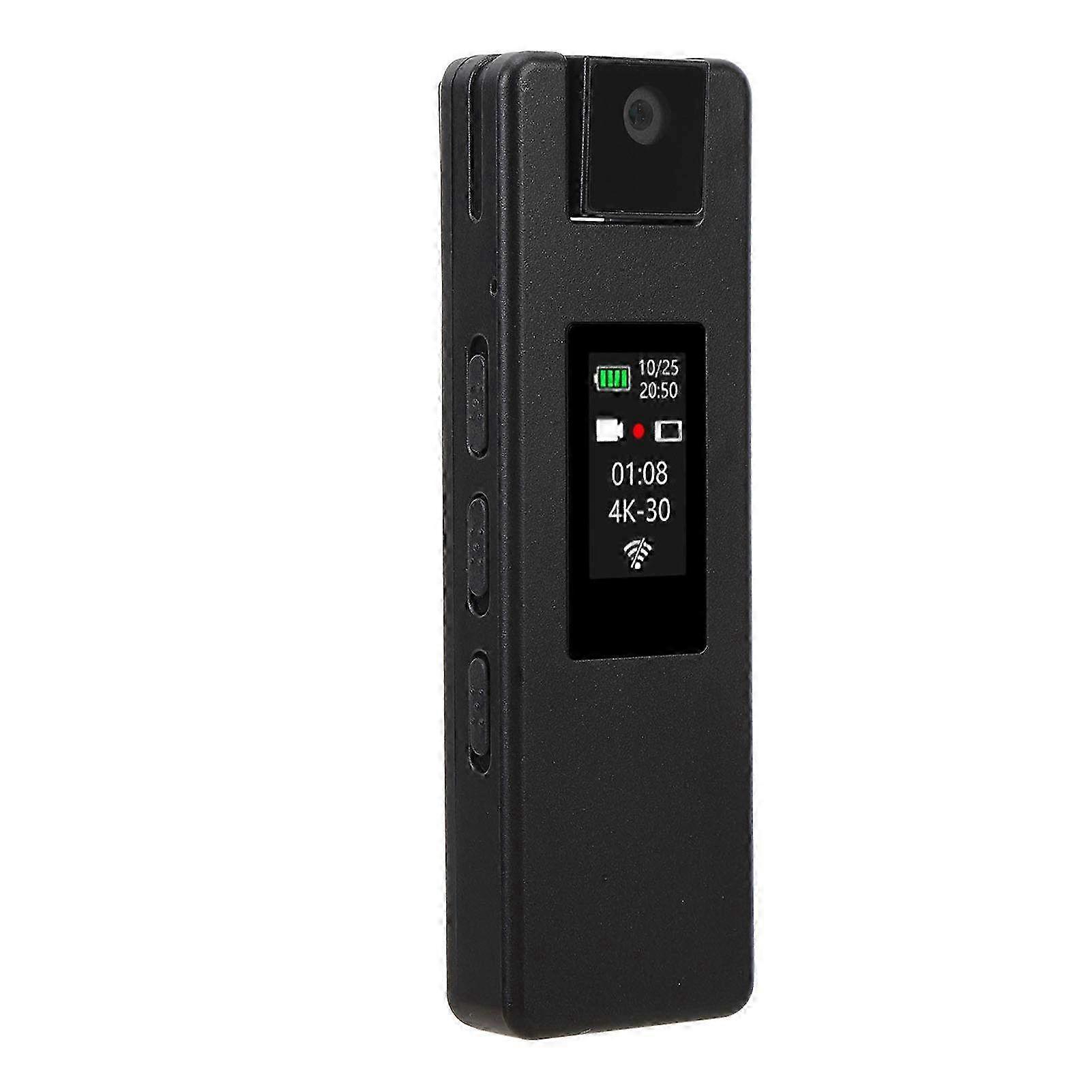 4K HD Body Video Recorder with Built-in WiFi Hotspot & 180�� Rotating Lens - Motion Detection for Action & Adventure Recording