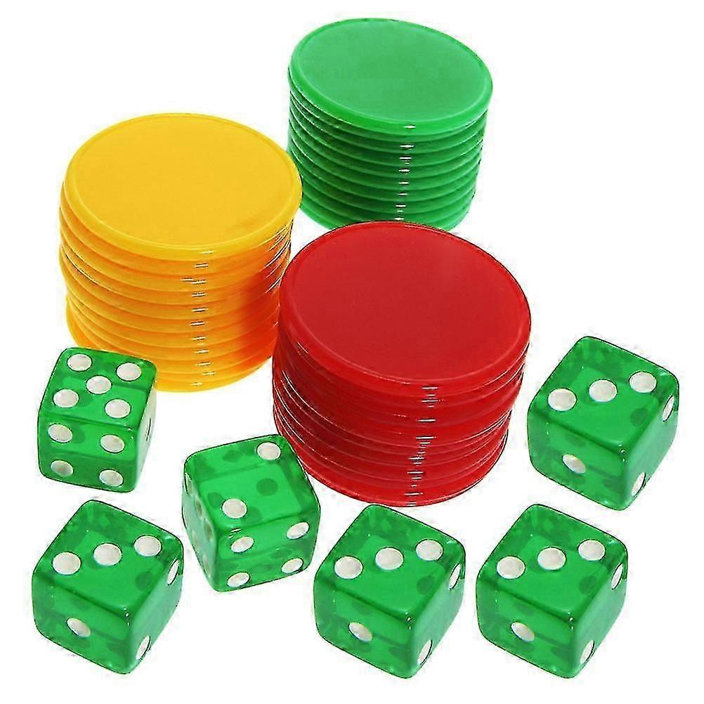 Colored Dice Bingo Chips Color Counting Chip Counting Chips Math Bingo Chips