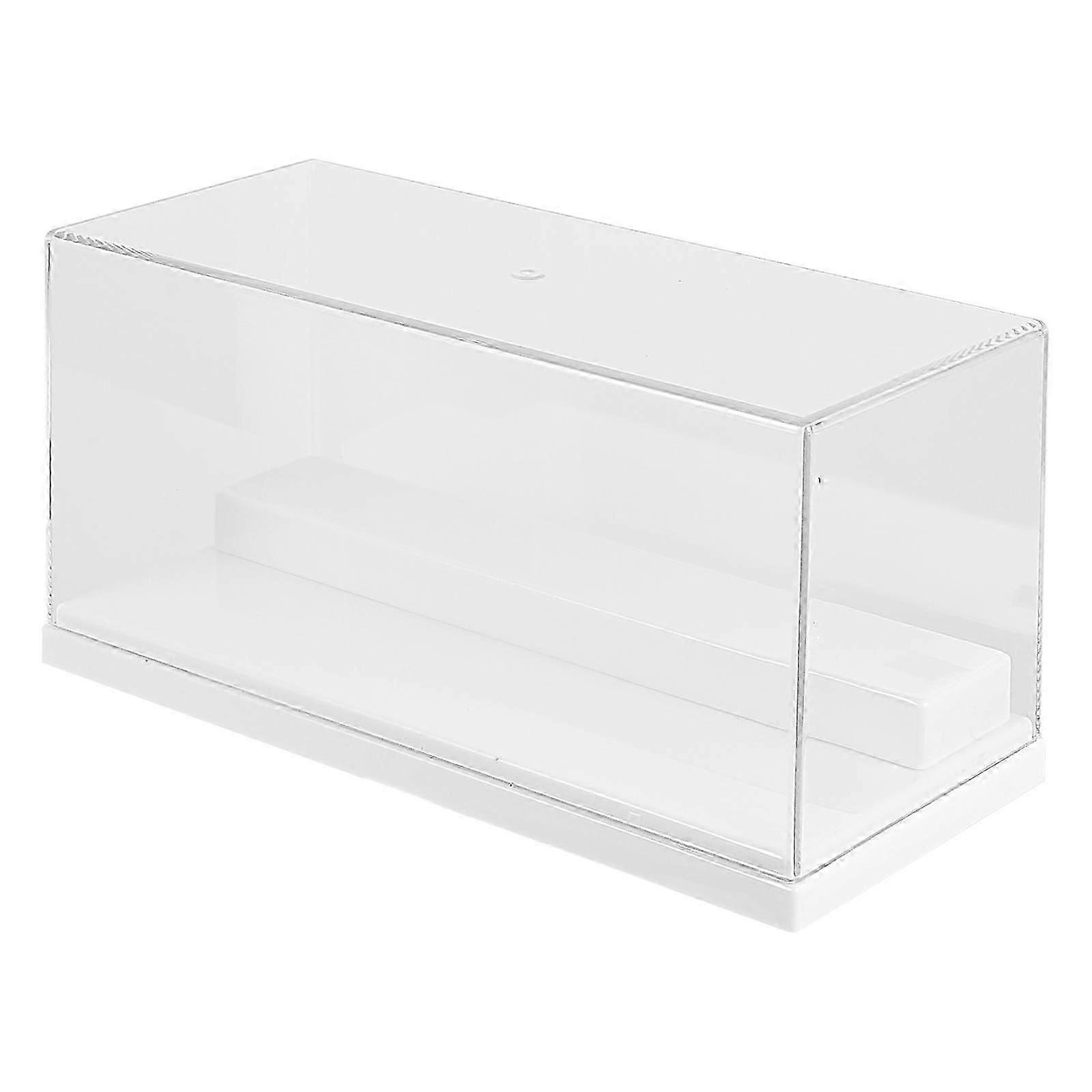 Display Case For Figures Plastic Storage Shelf Double Layer Model Box Size 20X10X9CM Transparent 1Pcs
