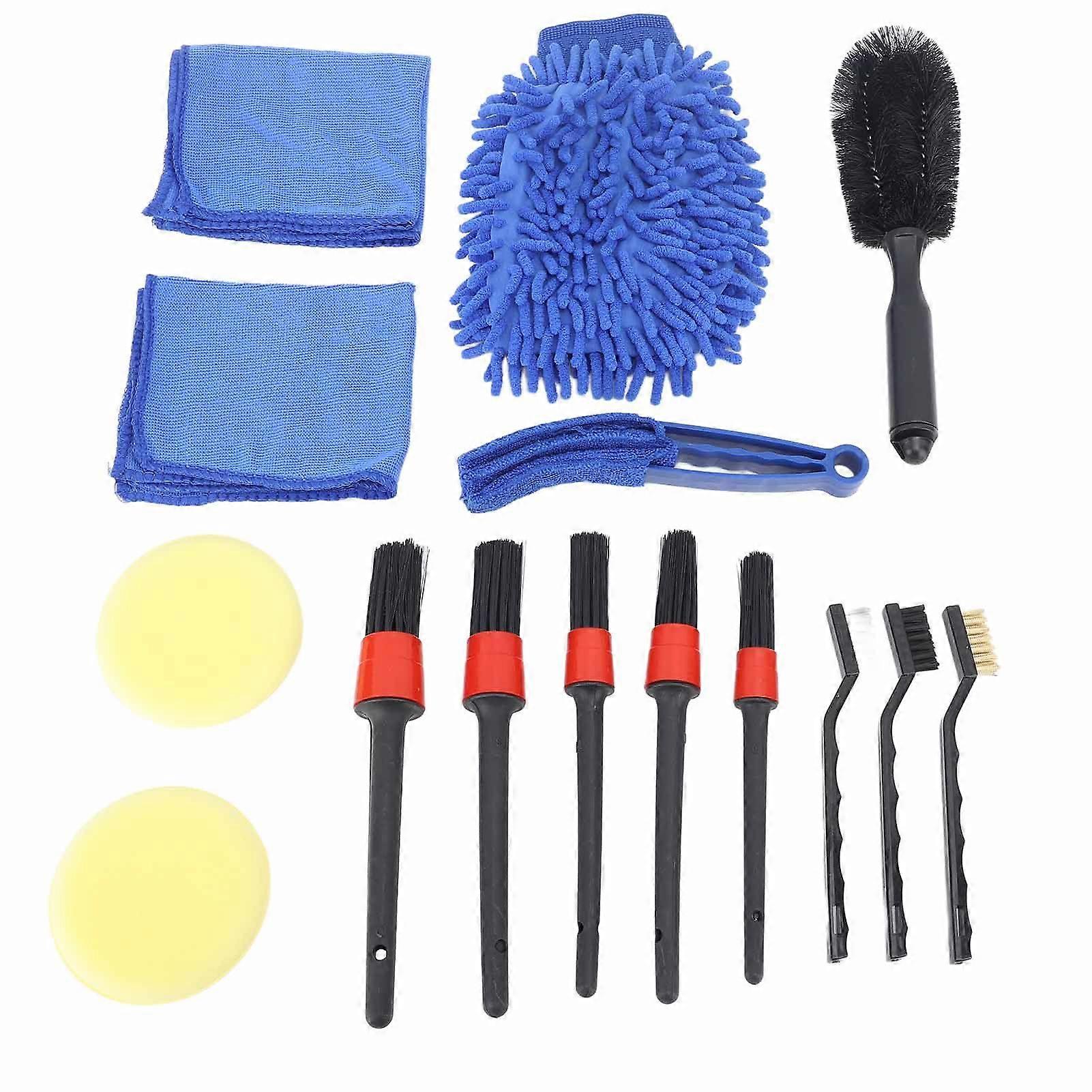 Reliable Car Cleaning Brushes Kit 15Pcs for Versatile Use