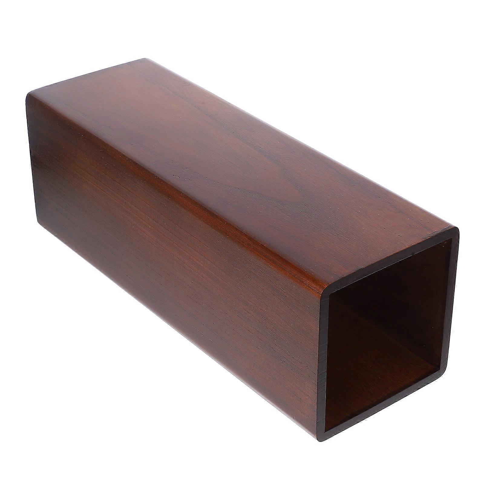 Wooden Umbrella Holder for Decor Brown Large Capacity Storage Solid Wood Elegant Design Versatile Functionality 10.5 Inches