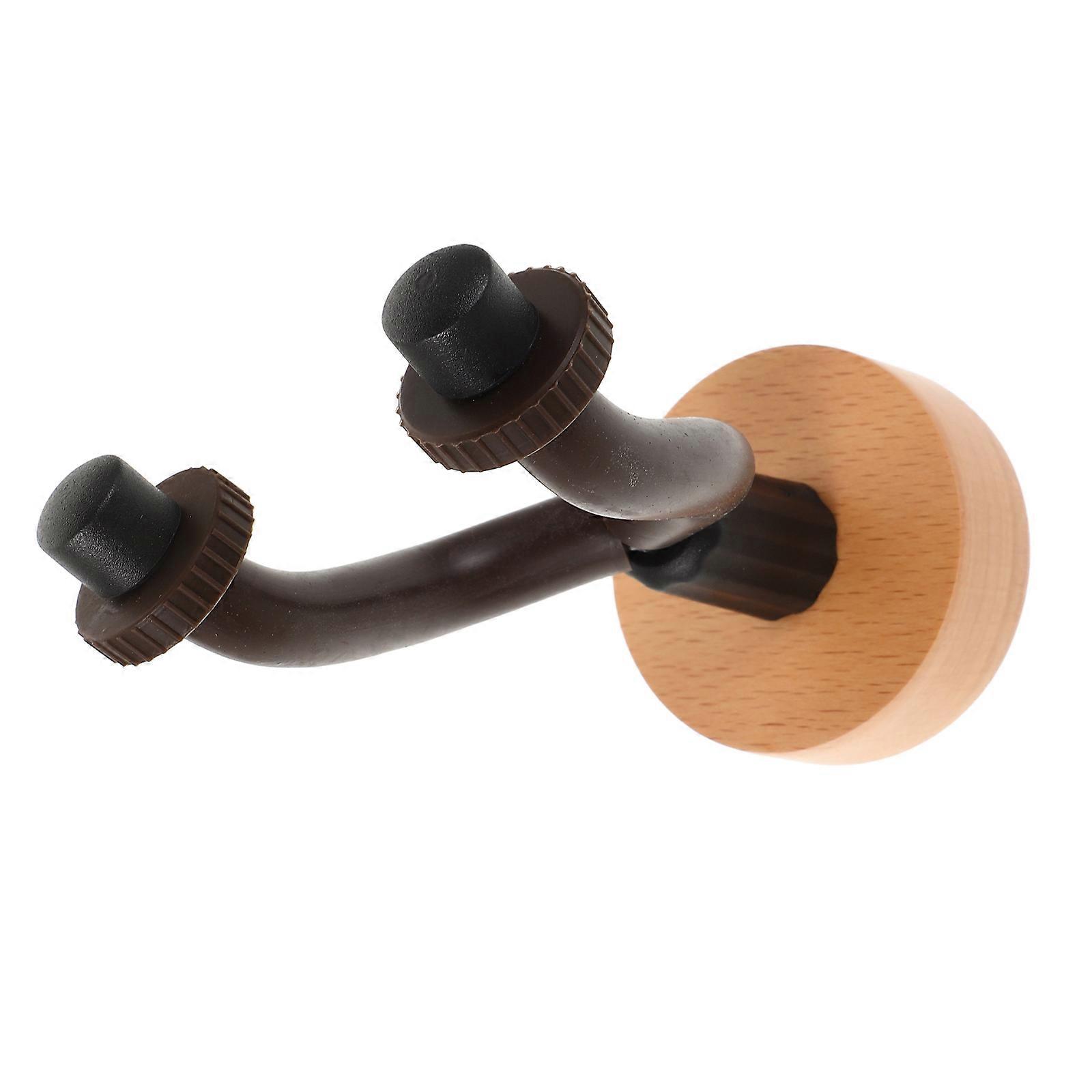 Horisontell Gitarr Väggmonterad Hängare Krok För Instrumentägare Hemanvändning Robust Trä Design 1st