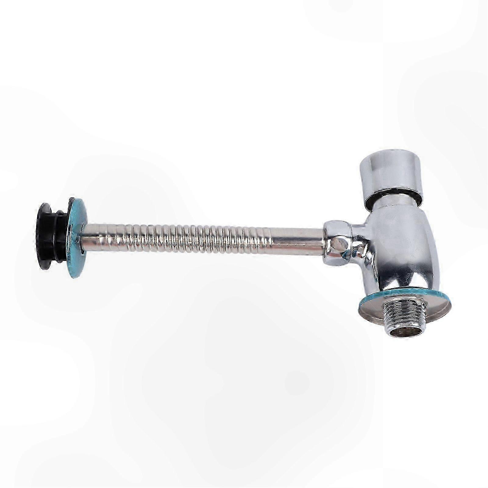 Urinal Flush Valve Push Button Rust Proof Brass Manual Toilet Flush Valve for Bathroom Public Place