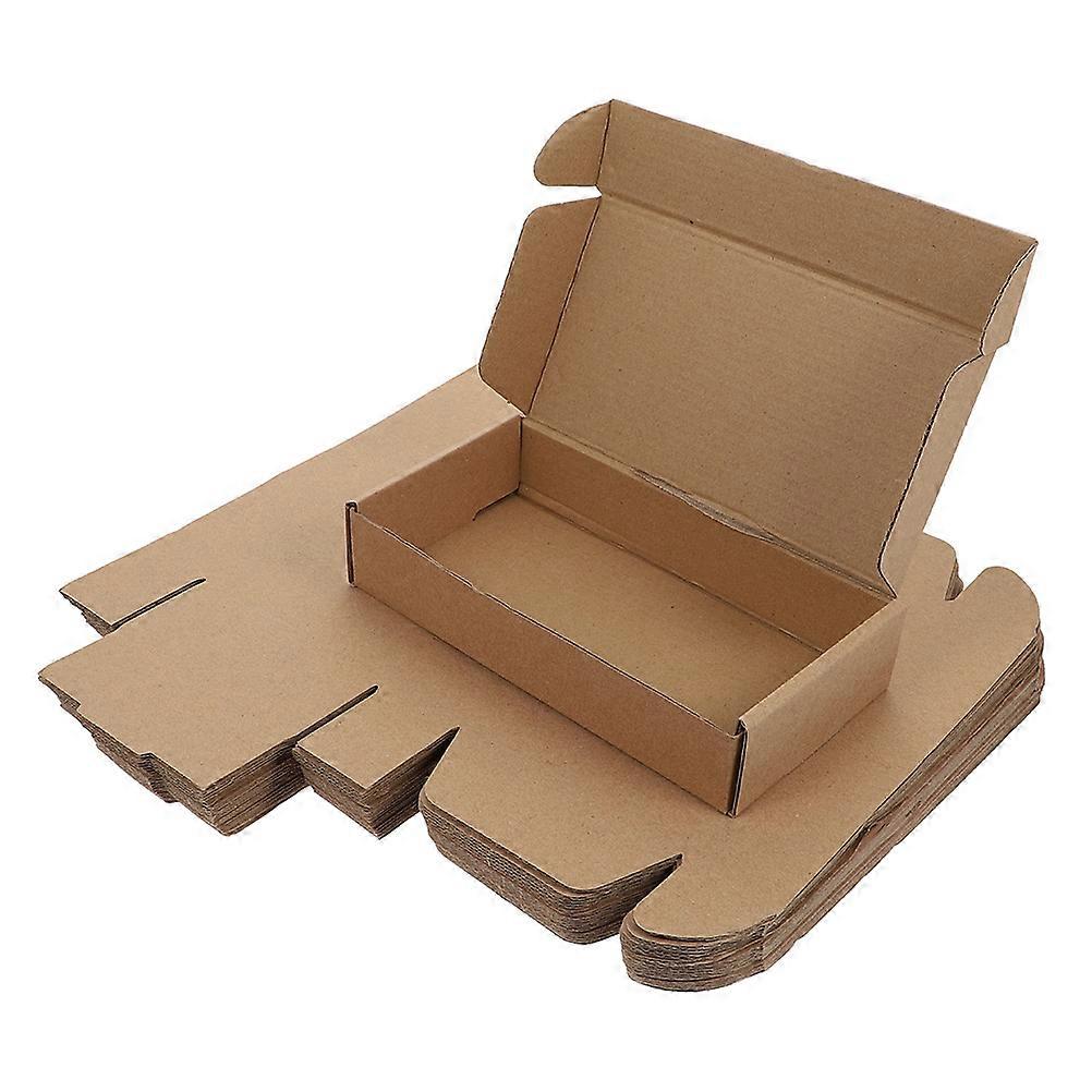 Packaging Corrugated Box 40Pcs Shockproof Storage Boxes Light Brown Cardboard Boxes For Use