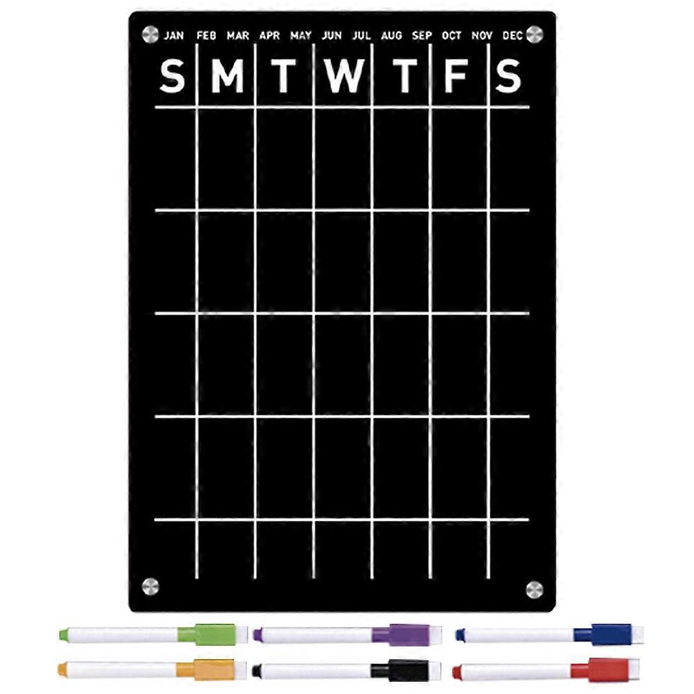 Magnetic Planning Board For Home Office Transparent 42X29.7Cm Erasable Smooth Surface 1 Set