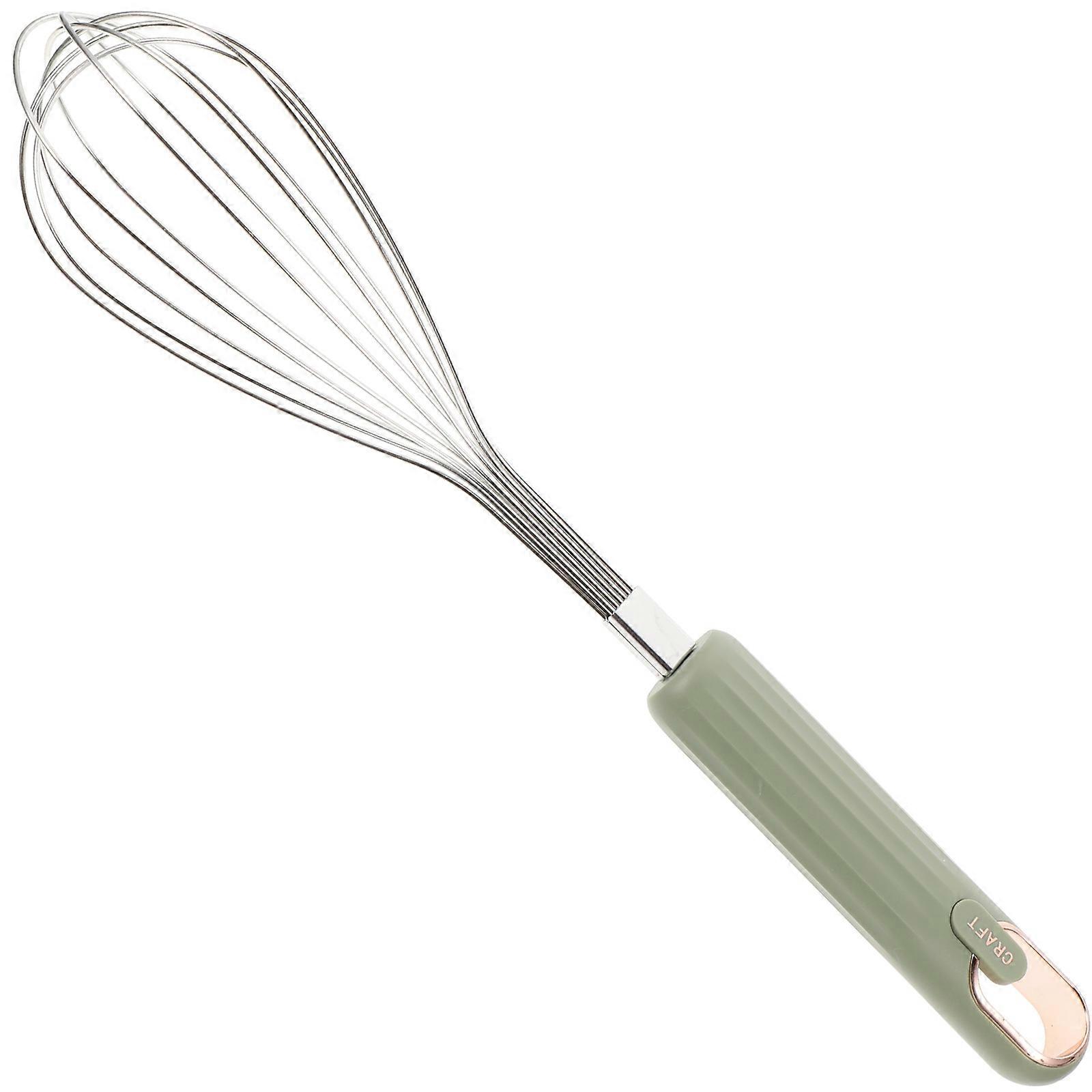 Multi-purpose Egg Whisks Cooking Aid Ideal For Professional Chefs Size 30.5X6CM Green Beating 1Set