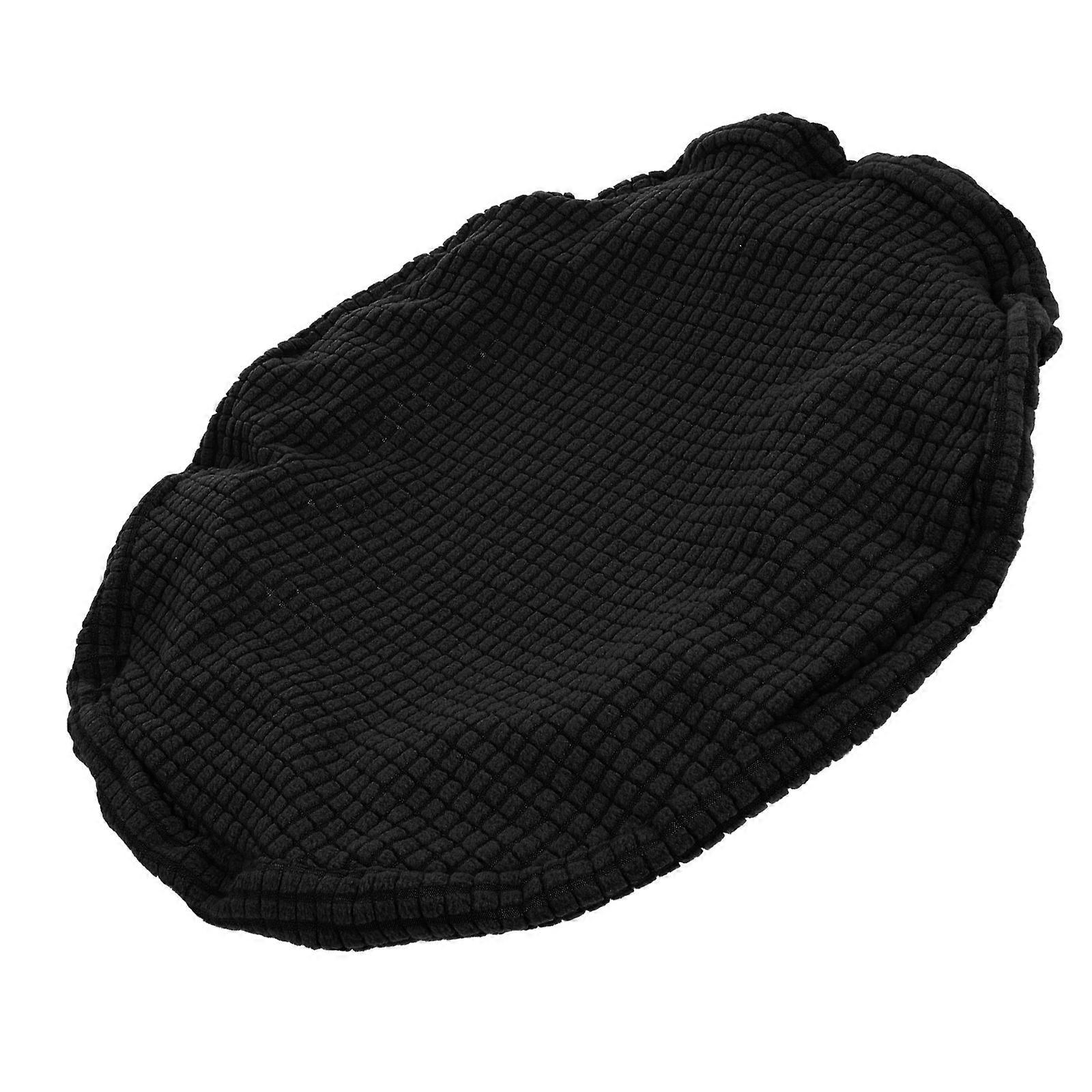 Elastic Round Stool Cover for Stools Comfortable, Washable Seat Protector for Dining Rooms, Kitchens, and , Stretchable Black Design