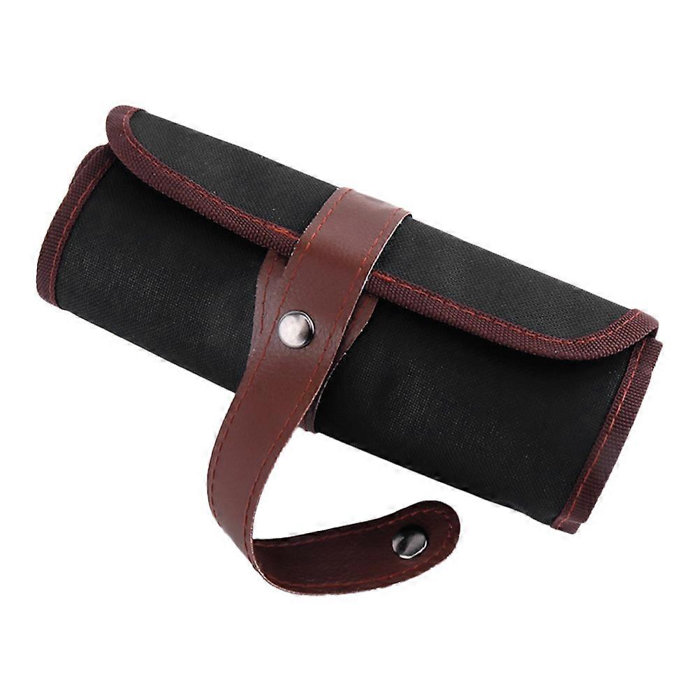 Foldable Canvas Colored Pencil Organizer Pouch For Office School Use 1Pcs