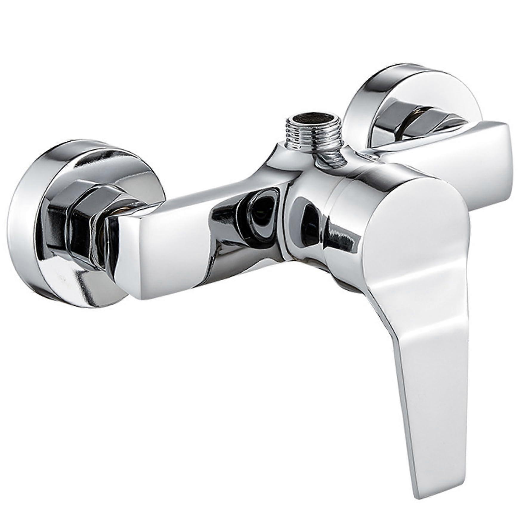 Shower mixing valve, wallmounted single trim with temperature limiter for hot/cold water regulation, shower mixing valve, mixer