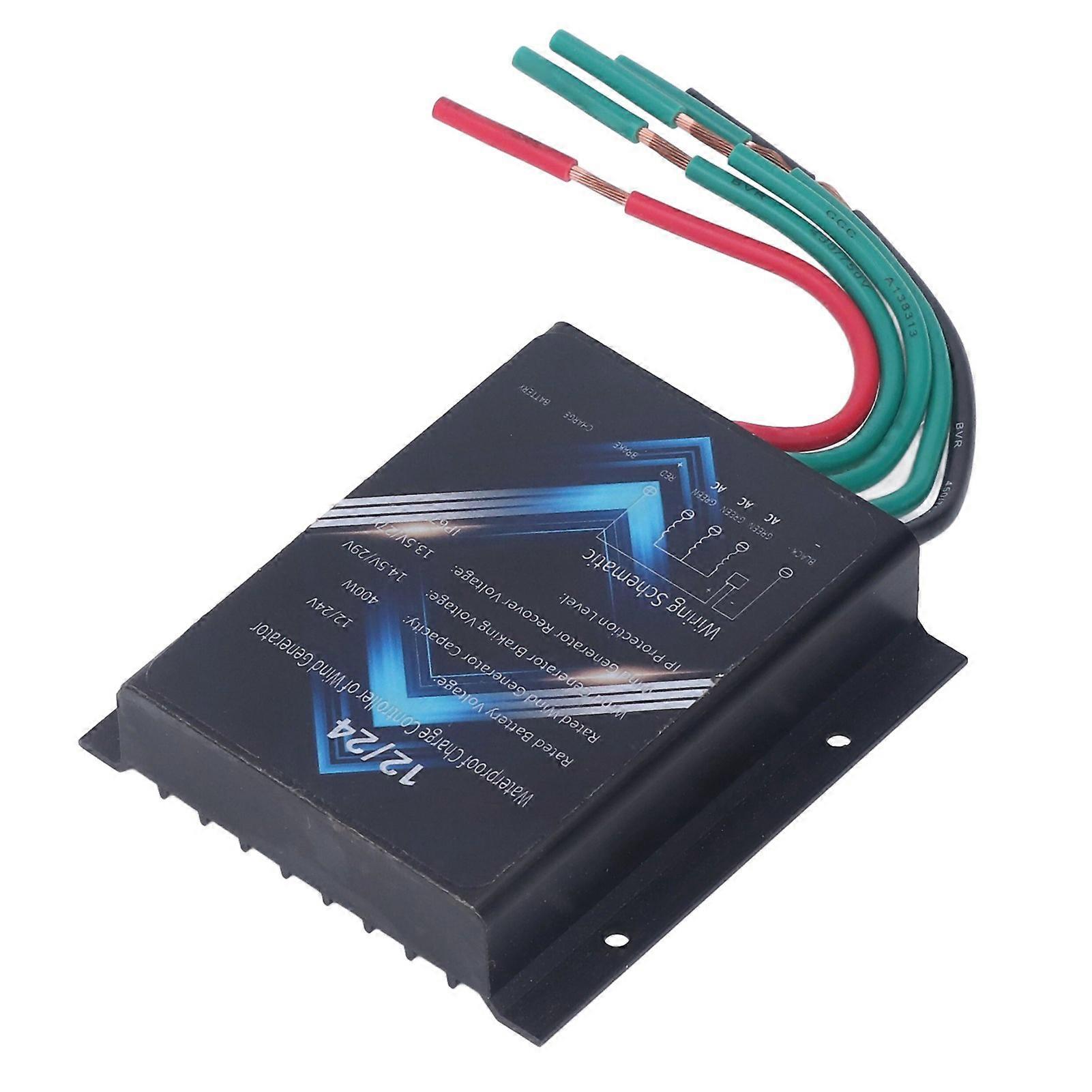 בקר מחולל רוח סגסוגת אלומיניום עמיד למים בקר טורבינת רוח 400W 12V 24V 