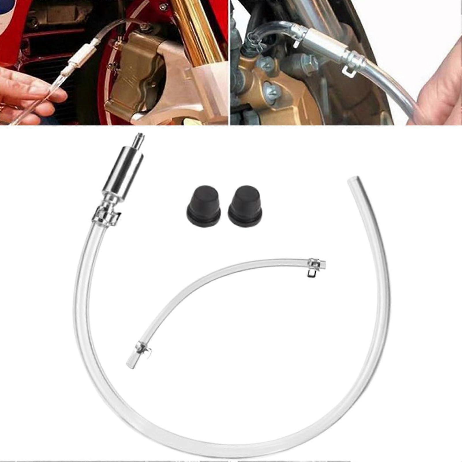 Brake Bleed Hose With Check Valve For Motorcycle Brake Fluid Bleeding Hydraulic System Maintenance Tools
