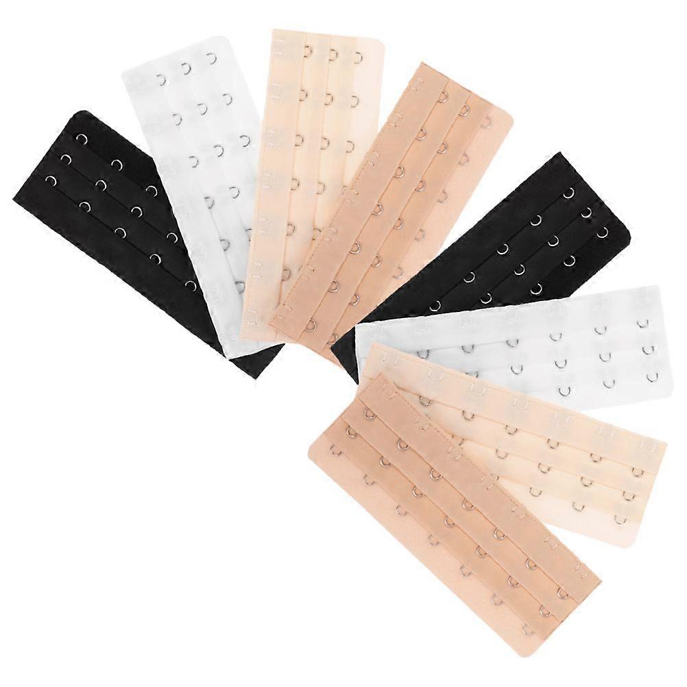 8pcs Corset Extender 3 Rows 7 Hooks Bra Extender Women's Underwear Extenders Bra Extension Hooks