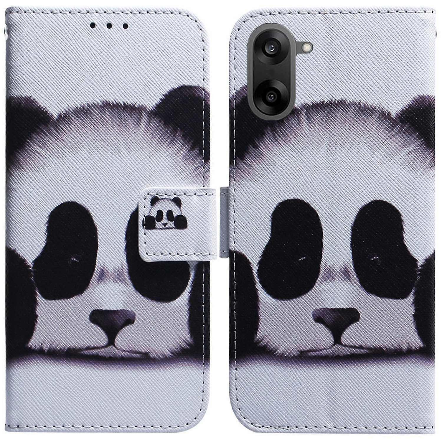 For OnePlus Nord CE5 5G Wallet Case Pattern Print Leather Phone Cover - Panda