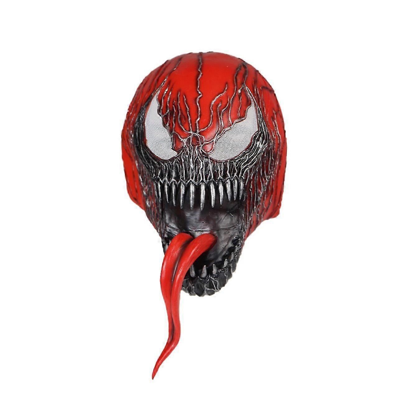 Men Costumes Mask Halloween Red Spider-Man Venom Latex Cosplay Mask