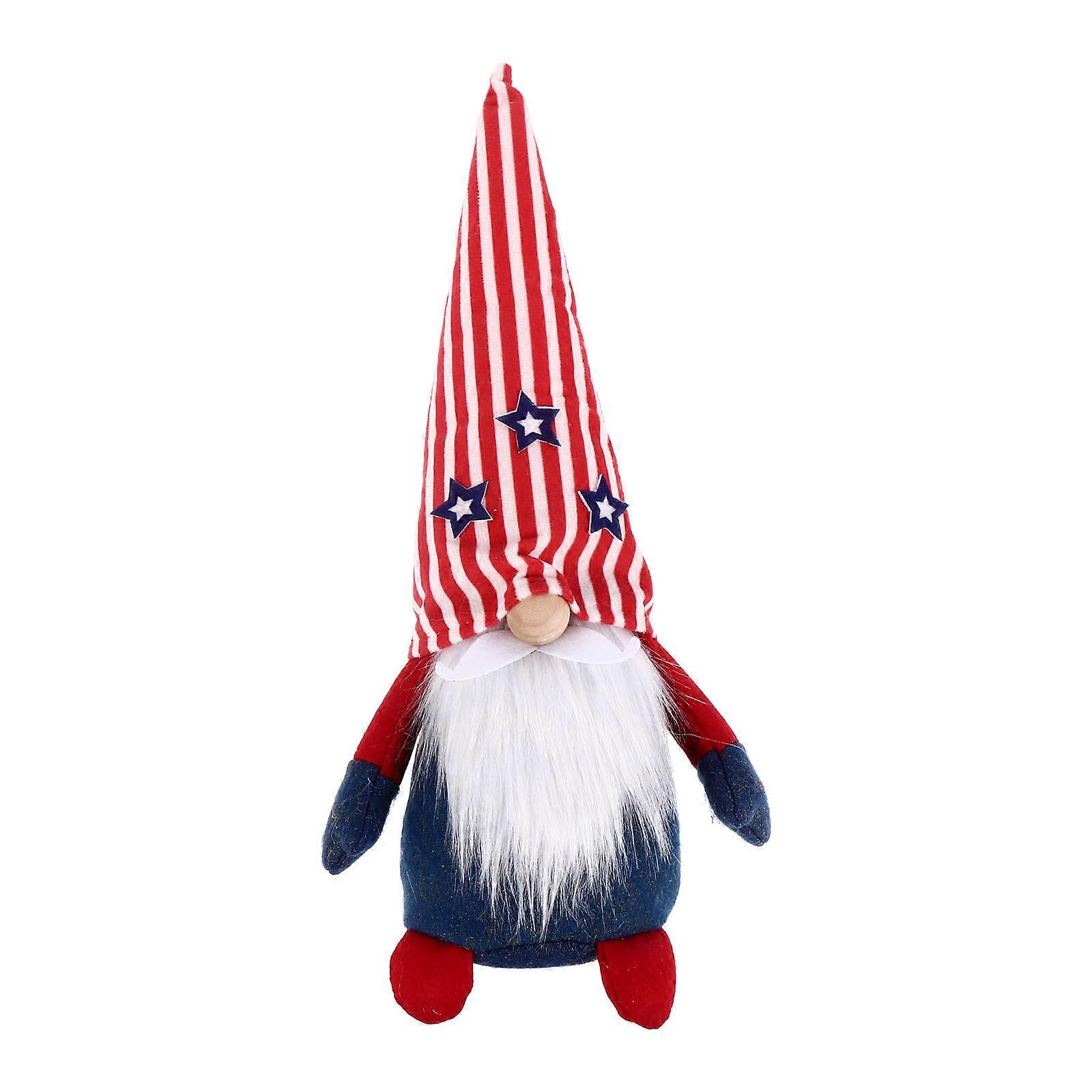 Independence Day Gnome Doll Cloth Decoration for Party Scenes Multi Color 1Pcs