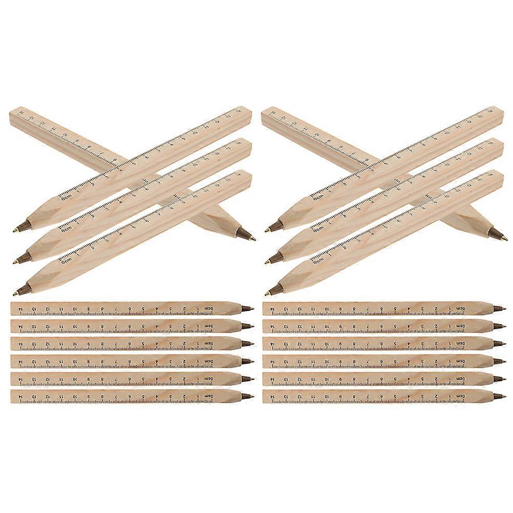 Wood Pens Solid Ballpoint Pens for Writing 20Pcs Professional Carpenter Set