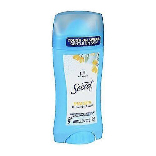 Secret Anti-perspirant Deodorant Invizibil, Solid Spring Breeze 2.6 oz (Pack de 2)