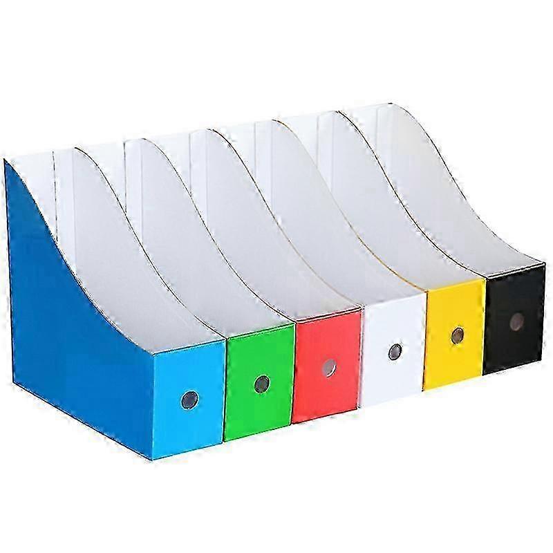 6pcs Colorful Document Organizer Box for Desk Storage, 27x26cm Paper File Holder, Office Supplies for Organizing Documents