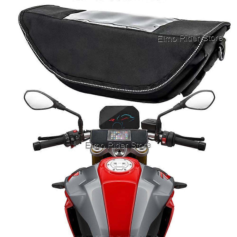 עבור B.M.W.F900R F900R 2009-2022 כידון אופנוע תיק עמיד למים תיק נסיעות תיק אחסון מסך GPS -ללא לוגו
