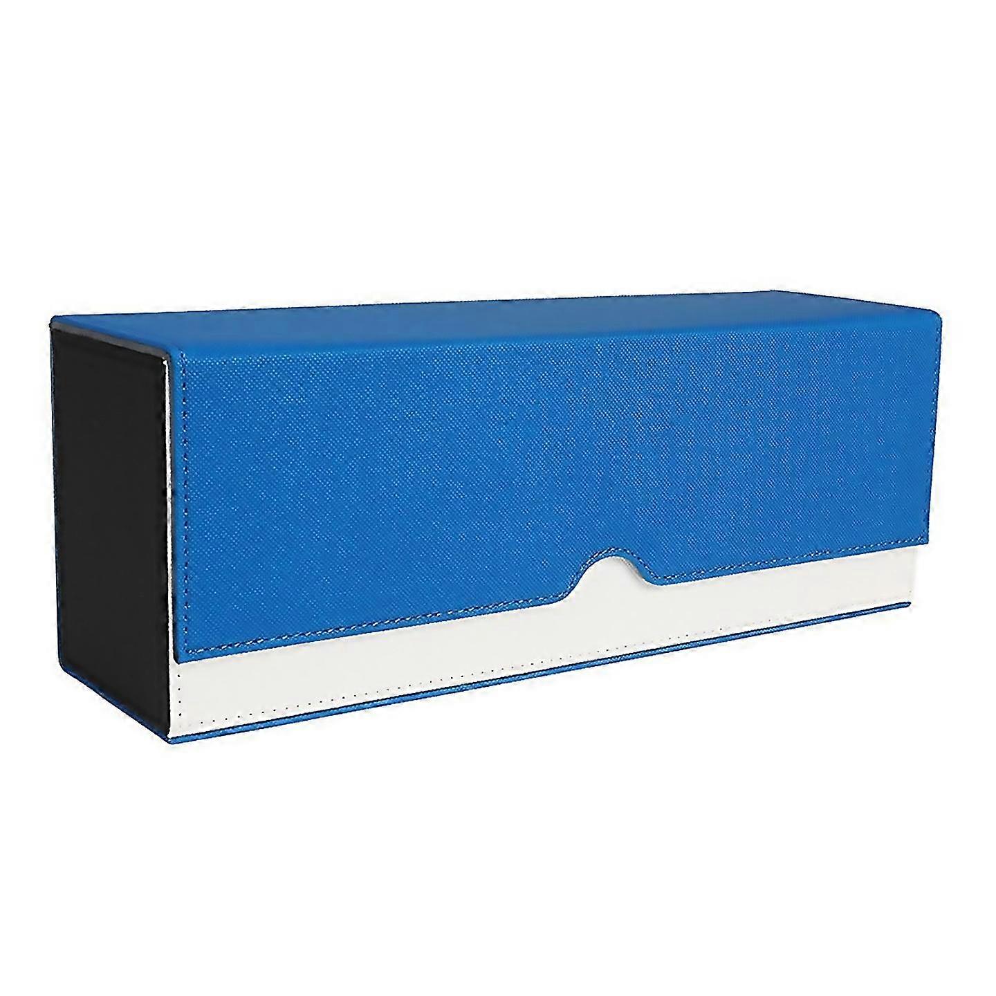 For Magnetic Suction Card Organizer Trading Card Deck Box Blue