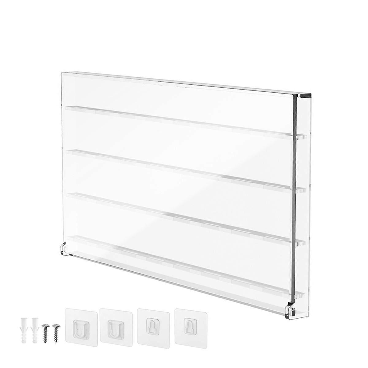 Acrylic Guitar Pick Wall Mount Display Case Storage Box for Picks Storage and Display Hold 32 Picks