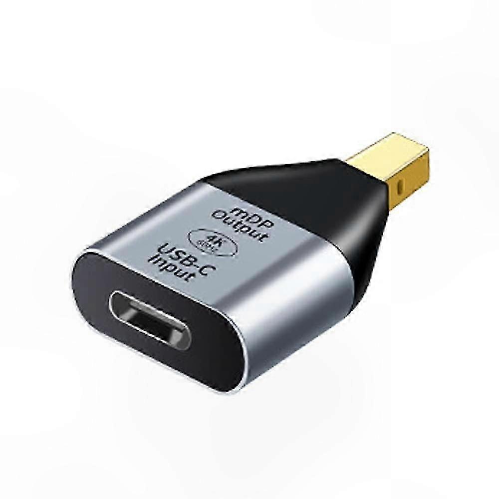 USB C Female to Mini DisplayPort Adapter 4K 60Hz for Laptop Tablet Mobile Device Compatibility with HDTV Support