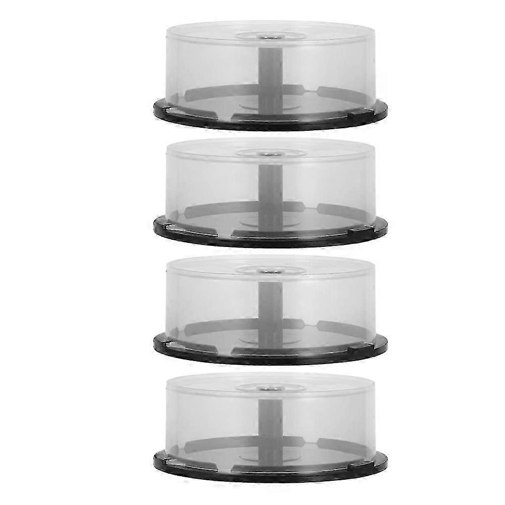 CD Storage Bin, 4 Pcs Vinyl Record Holder for Blank Discs