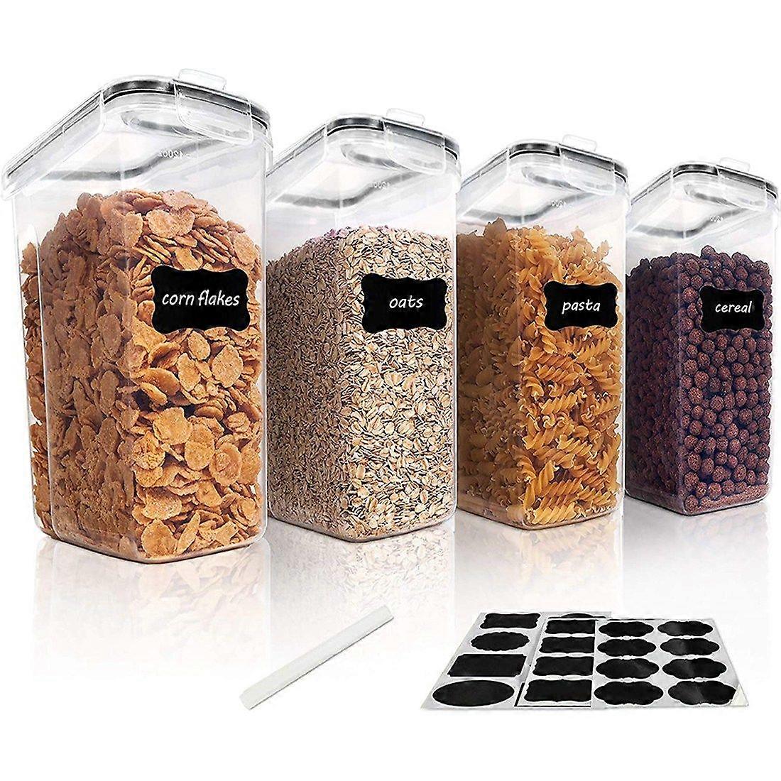 4Pcs Storage Container Set, PP Airtight Food Storage Containers 4L for , Snacks and Sugar