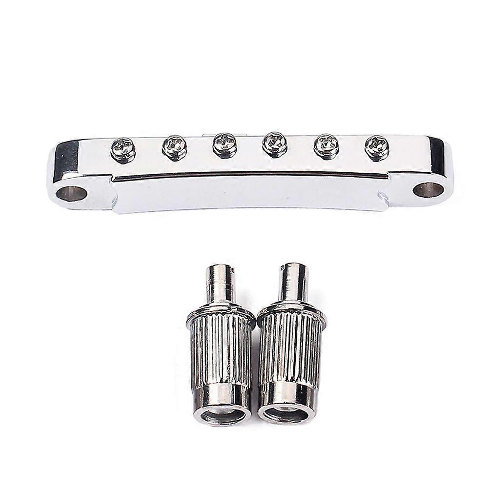 Bridge Locking Tom Bridge Set for Electric Guitar Ga121 Silver