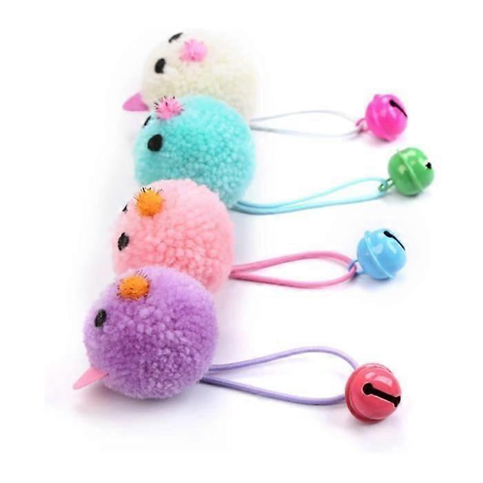 4Pcs Molar Mouse Toy Indoor Play Set Cat Teaser Chew Toy Cat Toys Cat Toy Molar Toy