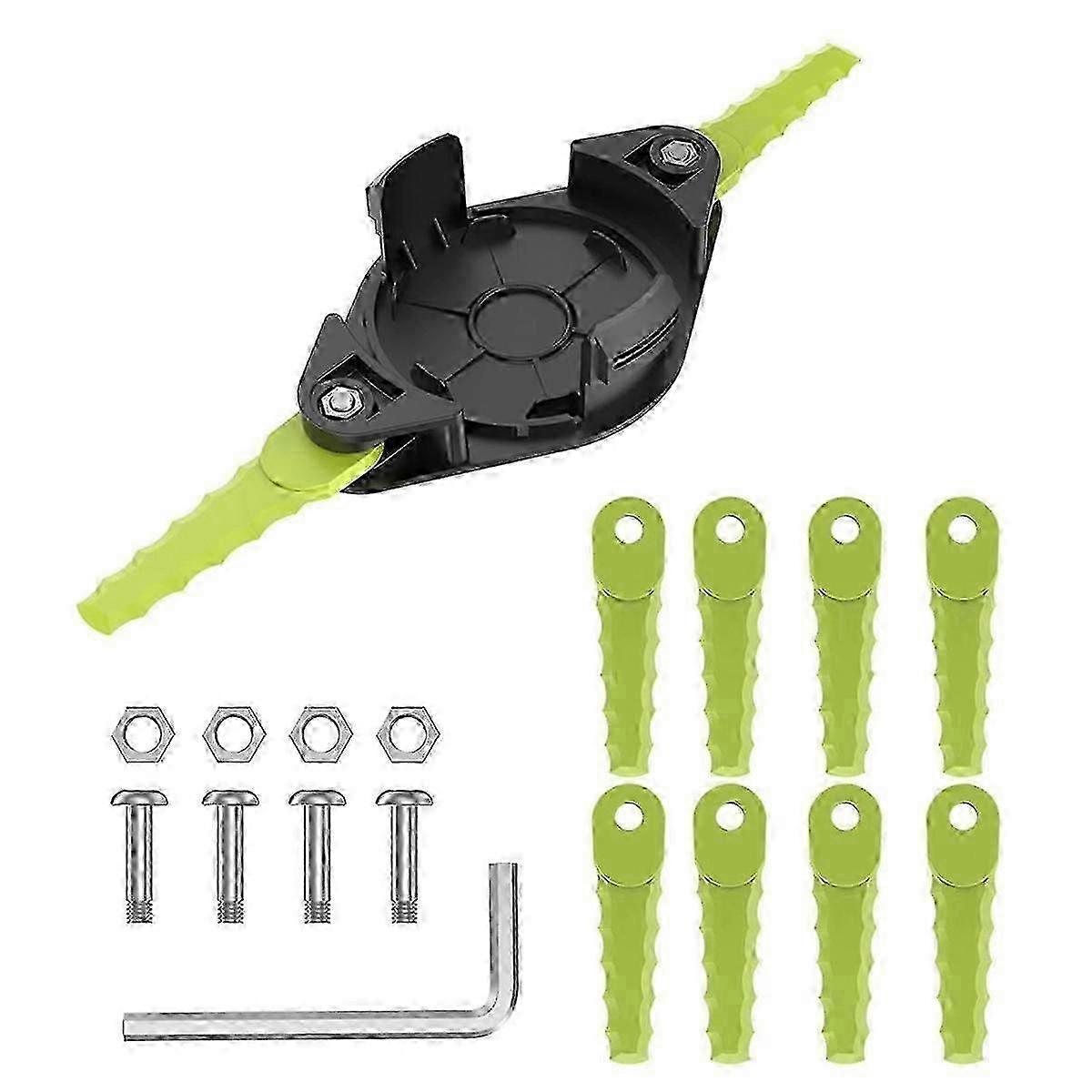 Plastic Blades Trimmer for 18V, 24V, and 40V Trimmers with 10 Quickload Blades