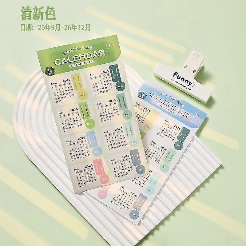 2 Sheet 2026 Schedule Calendar Stickers - Monthly Planner - Adhesive Index Divider Tabs -Month Page Weekly Labels For Daily Journal Notebook Supplies