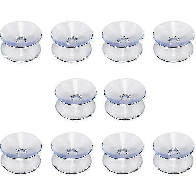 10Pack DoubleSided Suction Cups for Glass Tables, Hookless Multifunctional Use