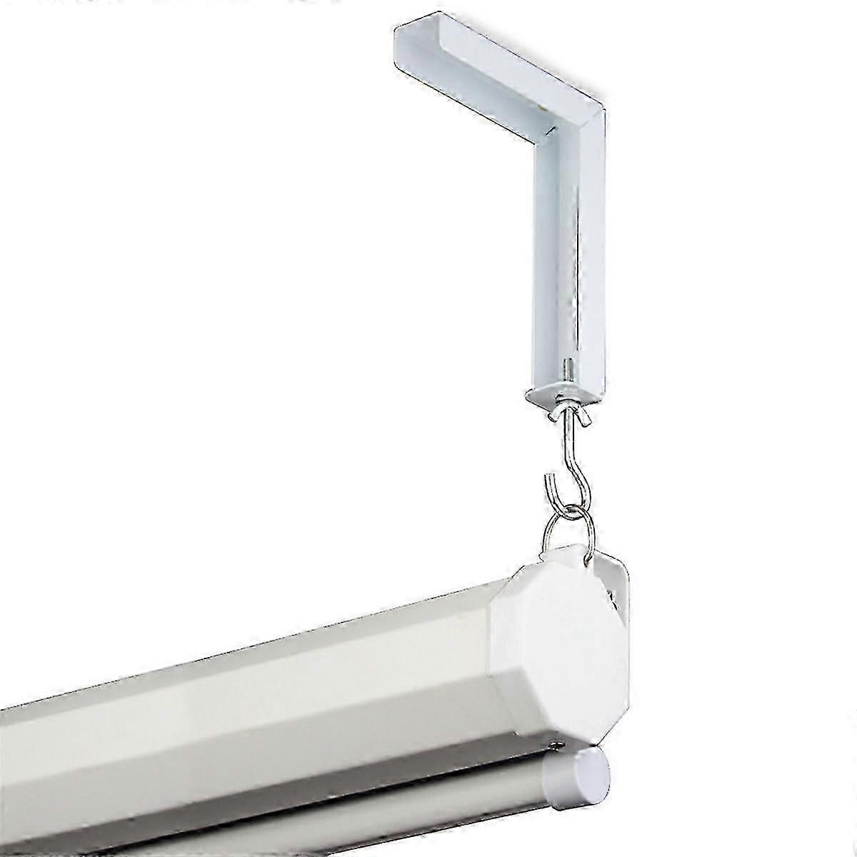 2Pcs Projector Curtain Hanger Projector Screen L-Bracket Mounting Hanger Holder Adjustable Extension Mount Stand
