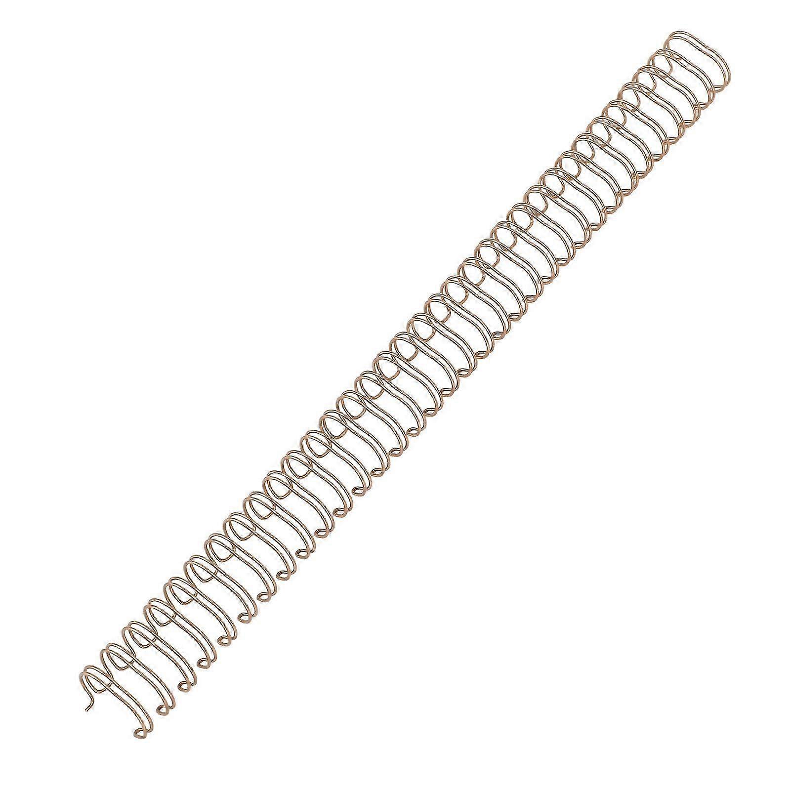 2025 100pcs 9/16inch Wire Binding Spines 120 Sheet Capacity Spiral Double Loop Binding Twin Loop Wires Comb Binding Spines Bronze