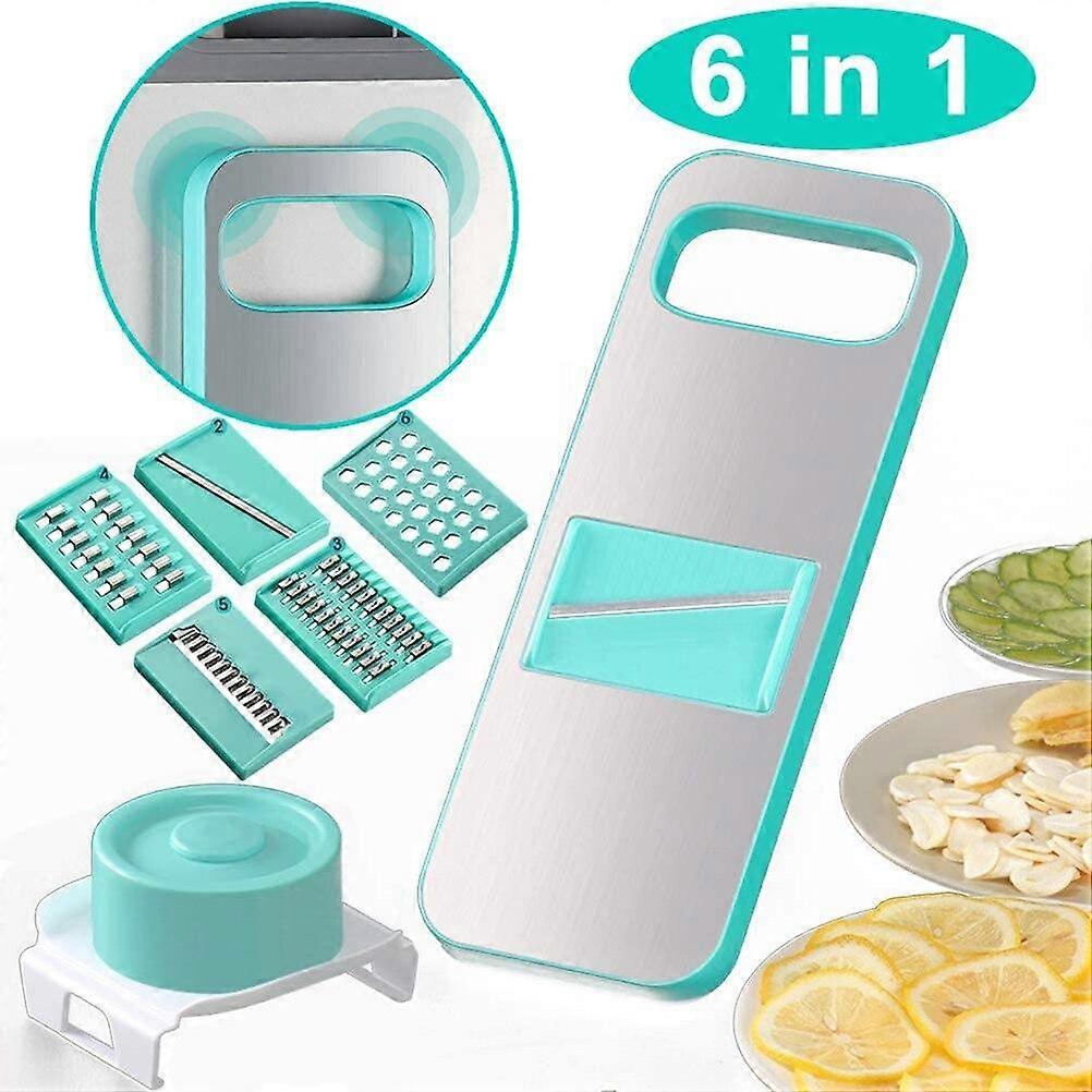 6 In 1 Multi-Funktion einstellbargemüse Gemüse Cutter für Lebensmittel Obst Knoblauch Kartoffel-Shredder