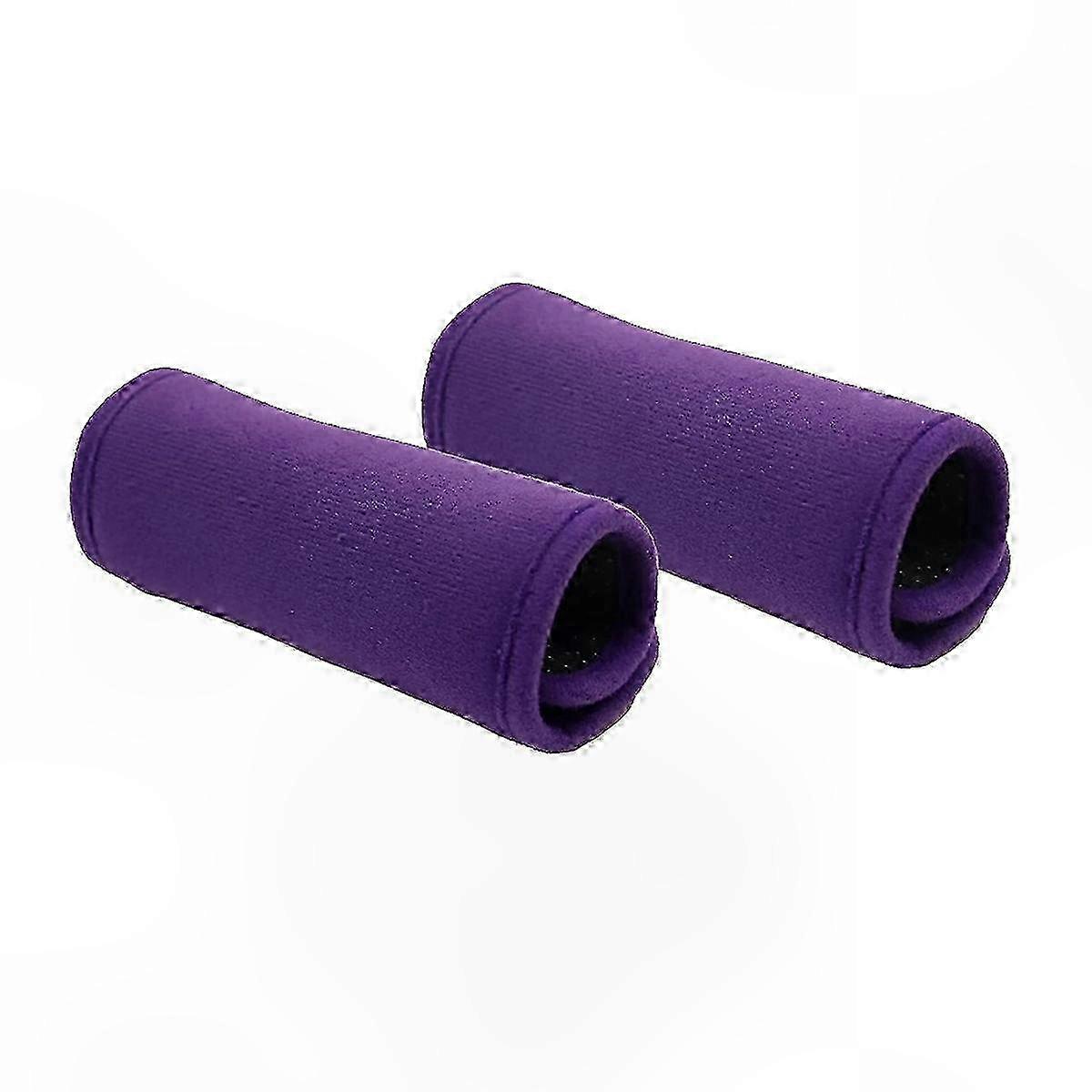 2-Pack Comfort Grip Covers for Walkers and Rollators, Purple Non-Slip Pads for Enhanced Support and Stability