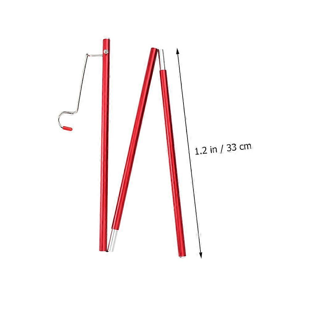 Portable Folding Camping Lamp Bracket Aluminum Alloy Lamp Stand for Camping 2Sets
