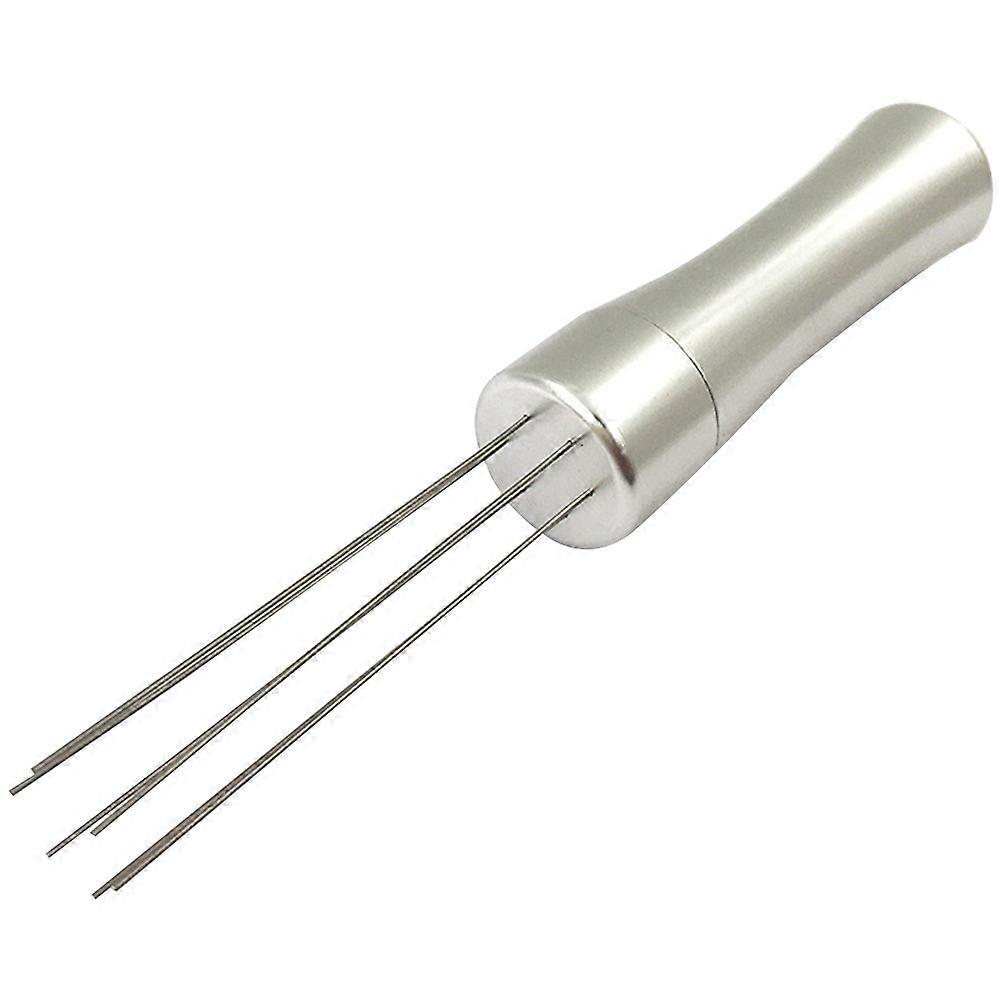 Coffee Stirrer Tool Needle Type for Coffee Lover Bar Café Silver Aluminum Alloy Manual Use with 1Set