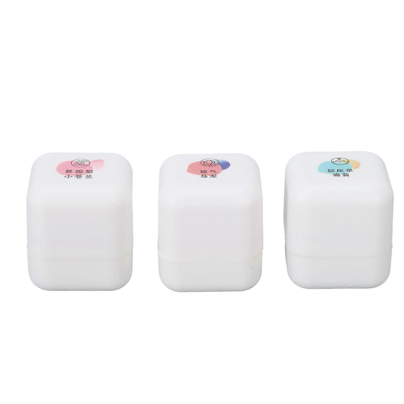 3st Mini Solid Parfym Resevänlig Elegant Hållbar Deodorant Bärbar Ficka Solid Balm För Kvinnor Tjejer