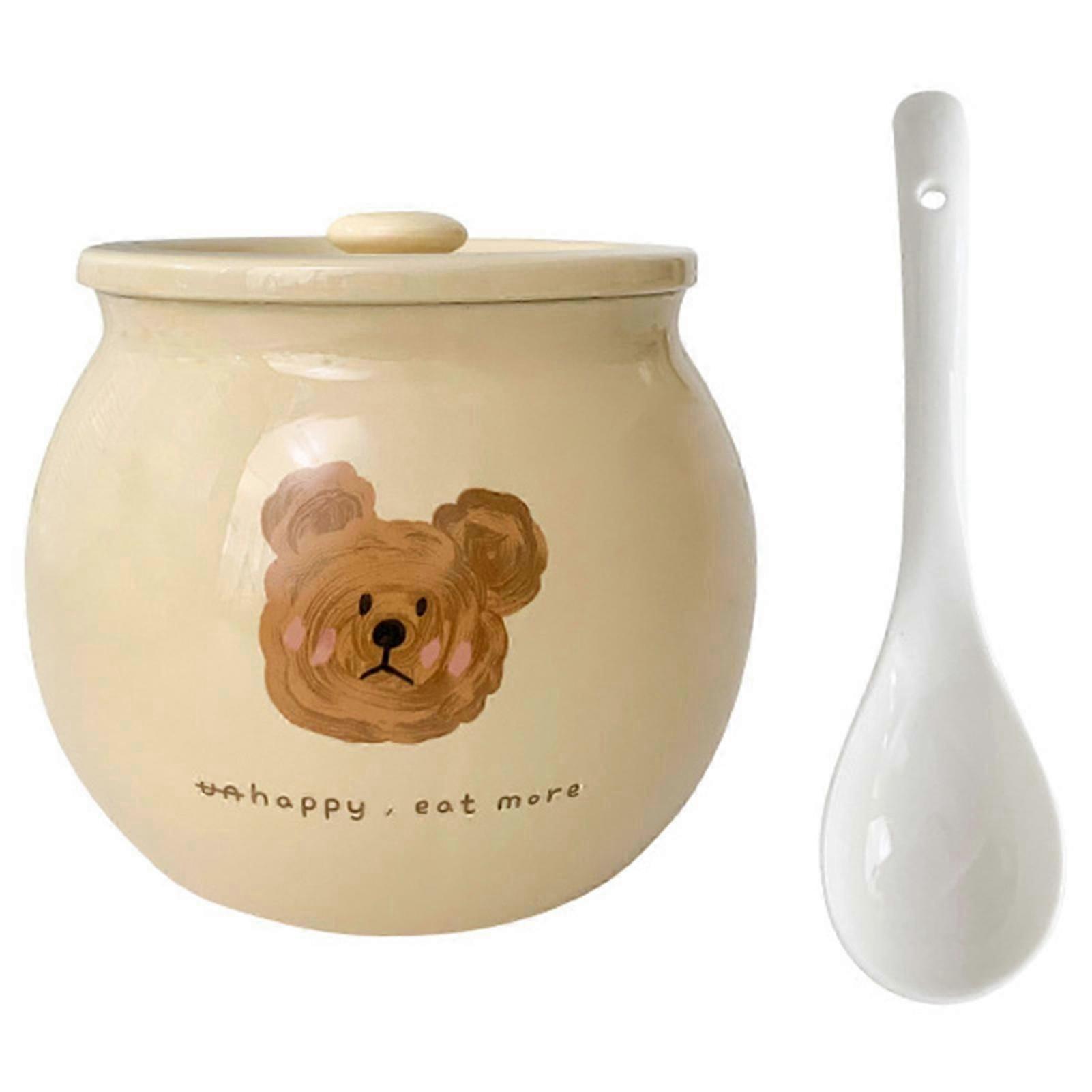 Ceramic Storage Jar High Temperatures Resistant for Home Kitchen