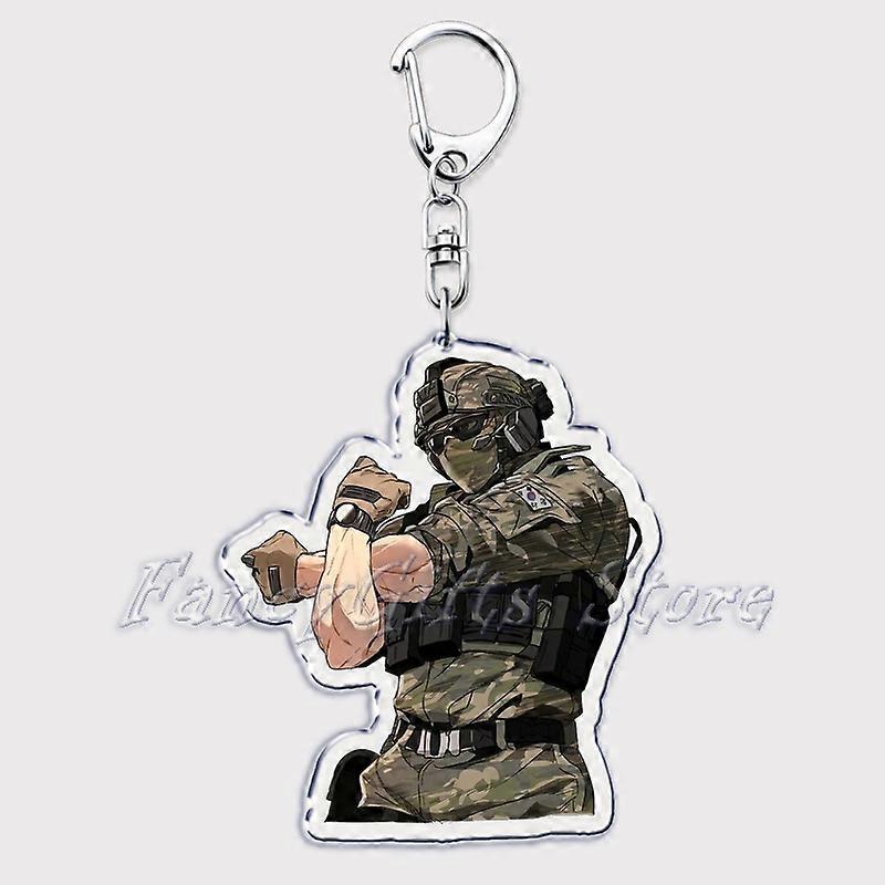 Cute Military Game Ghost Chibis Keychains for Accessories Cod Soldier Soap Simon Riley Keyring Jewelry Fans Gamer Gaming Gifts