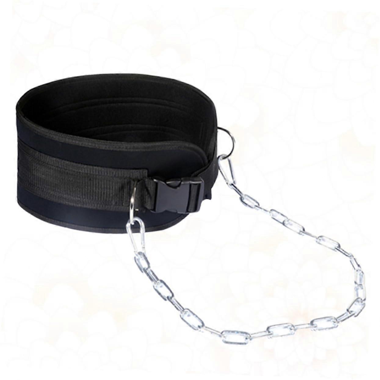 Weight Lifting Belt For Men Iron Chain Back Belt For Gym Workout Strength Training Pull Up