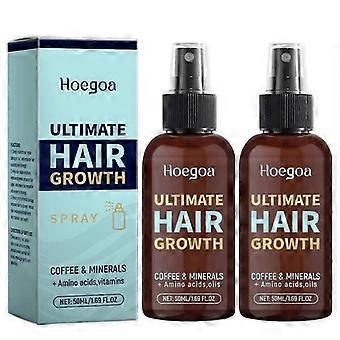 Spray para el crecimiento del cabello: fortalece el cabello y restaura la salud del cuero cabelludo. Spray de suero capilar natural para un cabello más largo, grueso y abundante.