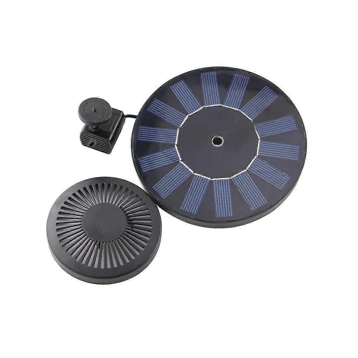 Solar Water Pump Floating Fountain for Pool Use Black Color