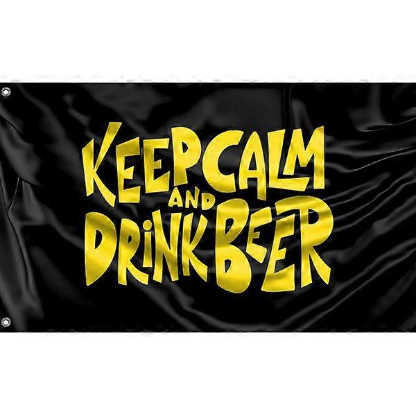 Keep Calm And Drink Beer Flag, FG1860