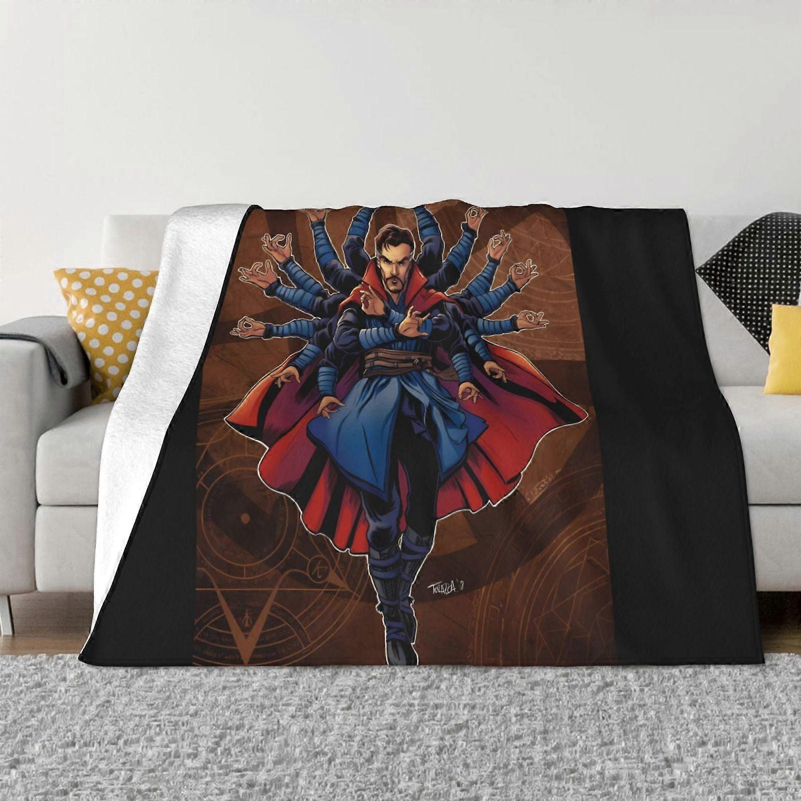Doctor Strange Throw Blank Couverture Micro Douce Chaude Pour Canapé De Lit Salon Micro Douce Couverture Polaire Ultra-Douce